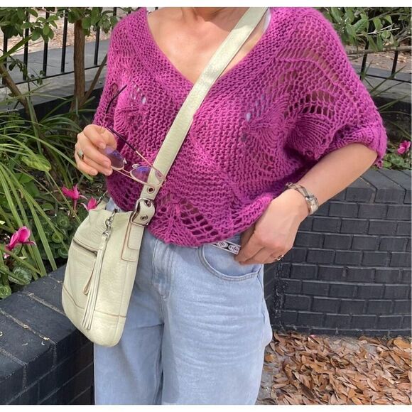 TWENTY ONE Crochet top M - Picture 1 of 7